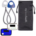 Stride Pedometer & Stretch Band in a Pouch Combo